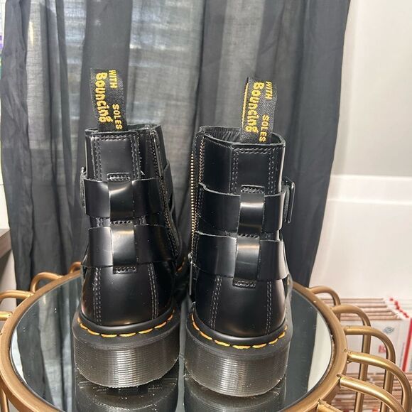 Dr. Martens JAIMES LEATHER HARNESS CHELSEA BOOTS NEW - Picture 4 of 5